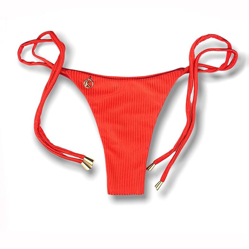 Thin Side Tie Bikini Bottom | Brazilian Bikini | Rubi Print | Cora Bottom KiniBi