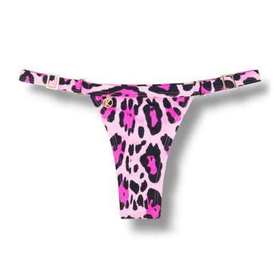 Fany Animal Print Rosê Thong | Ribbon Mark