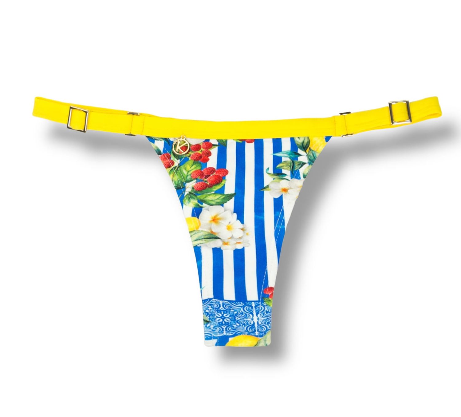 Fany Floral and Fruit Thong | Ribbon Mark