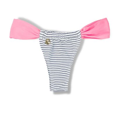 Tanga Cortininha | Biquíni Brasileiro | Estampa Denim | Tanga Gali KiniBi