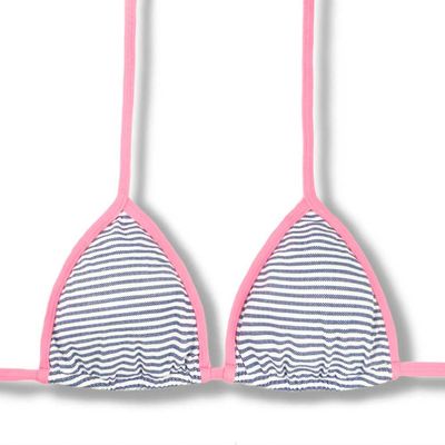 Top Triángulo | Bikini Brasileño | Tela Denim | Top Mara KiniBi