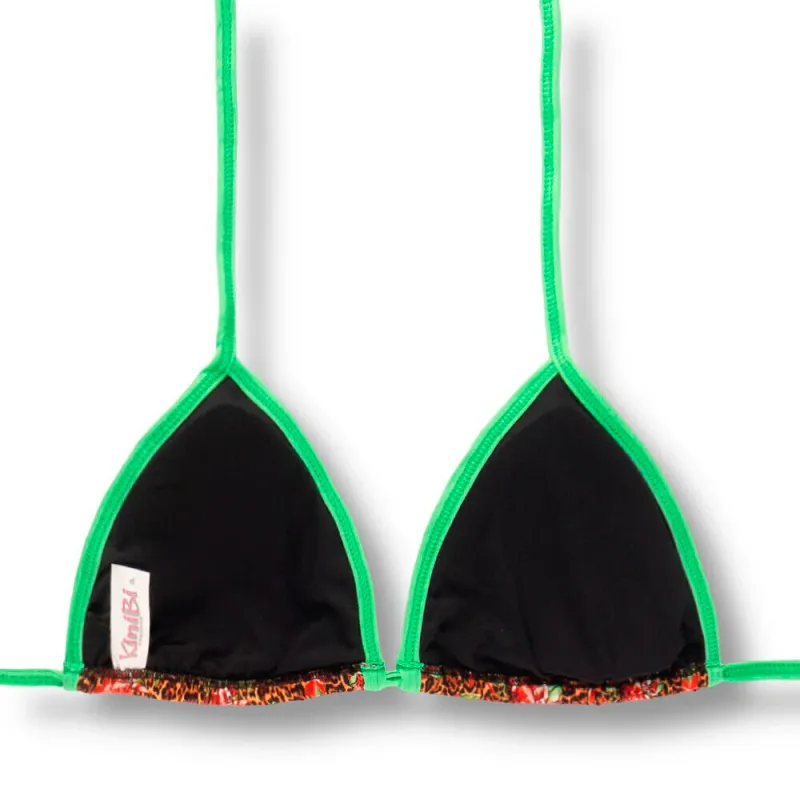 Triangle Bikini Top | Floral Animal Print | Mara Top KiniBi