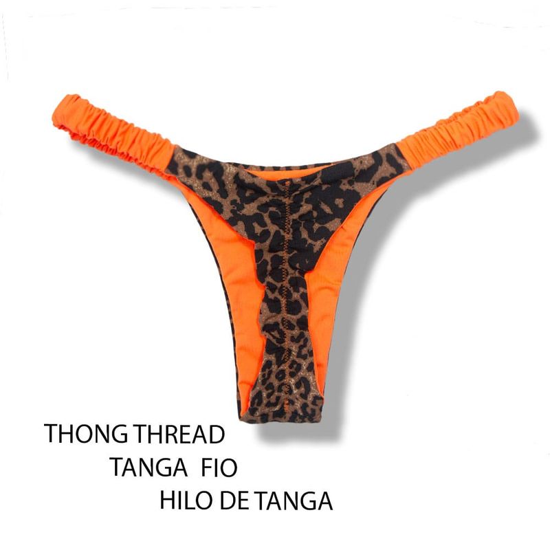 Ruffle Ruched Bikini Bottom | Animal Print | Flora KiniBi