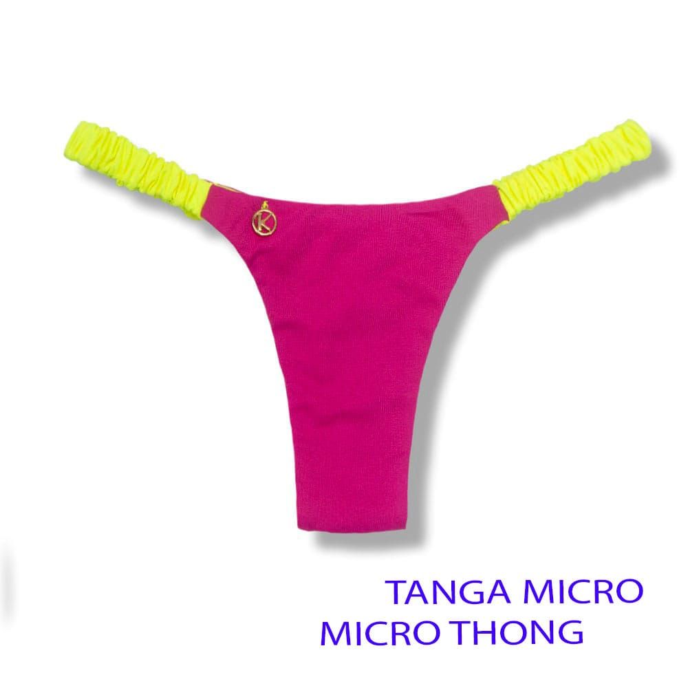 Flora Pink Twist Thong
