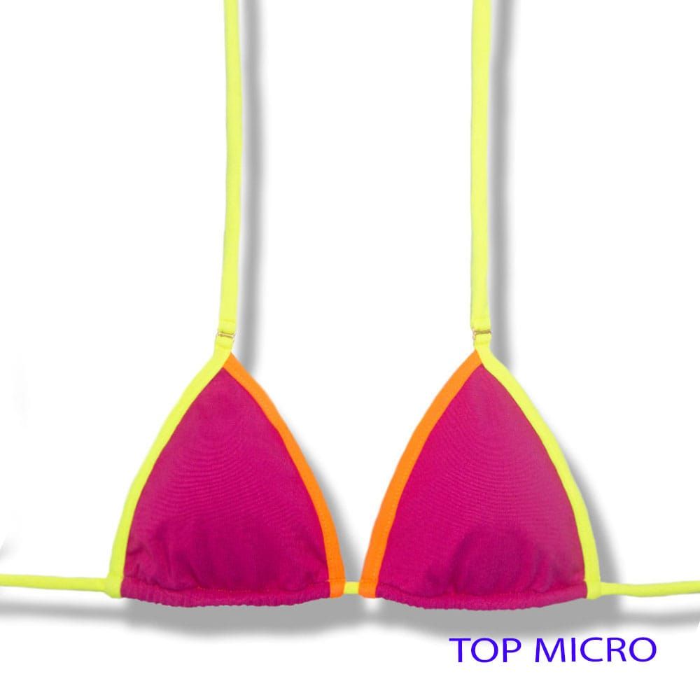 Mila Pink Twist Top | Micro Curtain