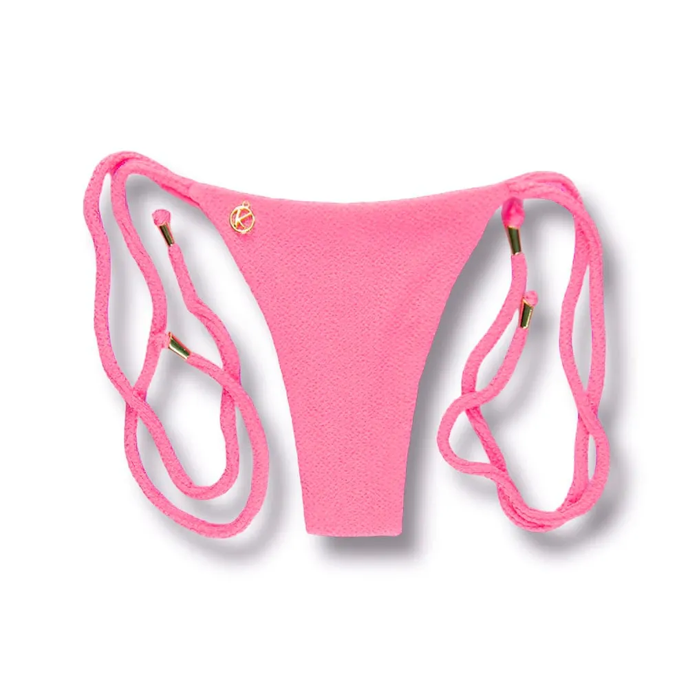 Cora Blush Thong | Thin Bow