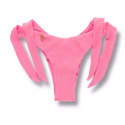 Mora Blush Thong | Wide Tie on the Side