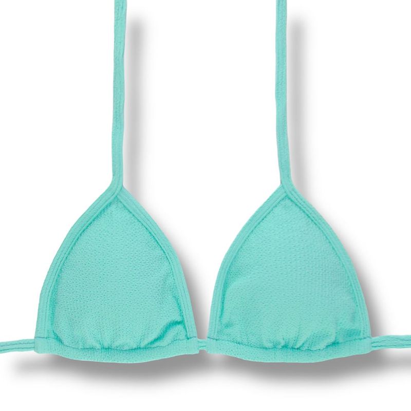 Slide Triangle Bikini Top | Brazilian Style | Mint Print | Mara Top KiniBi