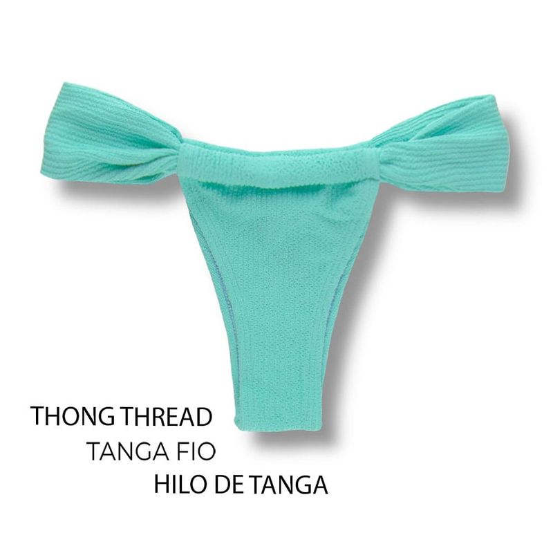 Slide Bikini Bottom | Mint Print | Gali Tanga | KiniBi