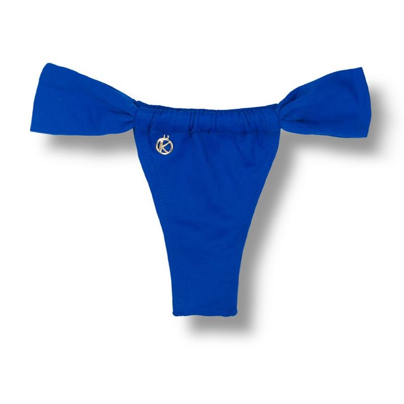 Slide Bikini Bottom | Brazilian Bikini | Cobalt Blue Print | Gali Bottom KiniBi