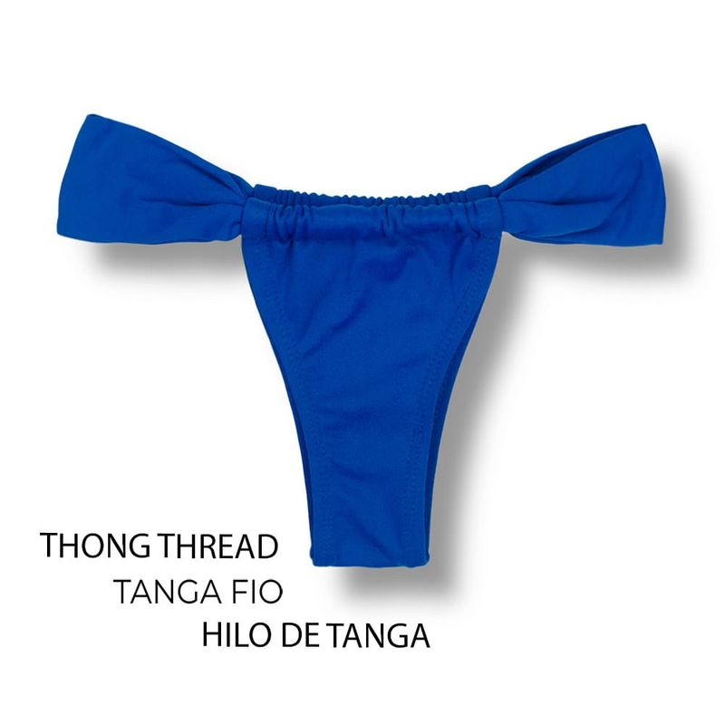 Slide Bikini Bottom | Cobalt Blue Print | Gali Tanga | KiniBi
