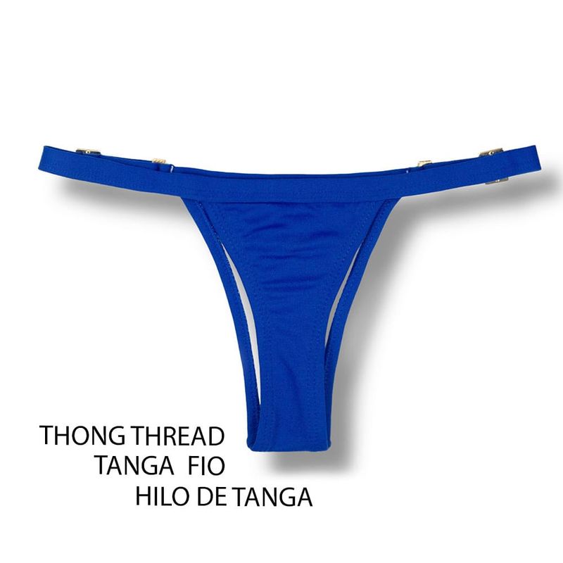 String Bikini Bottom | Cobalt Blue | Tanga Fany | KiniBi