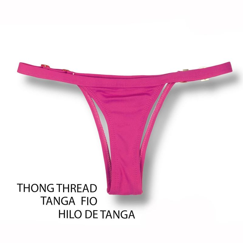 String Bikini Bottom | Pink Print | Fany Tanga | KiniBi