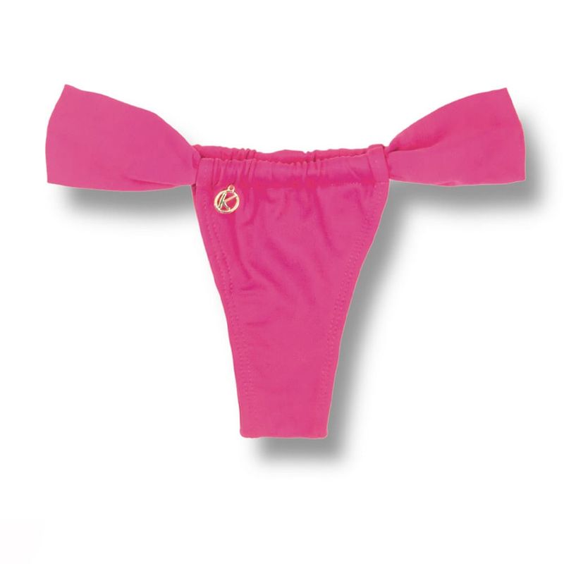 Bas de Bikini Triangle | Bikini Brésilien | Imprimé Rose | Bas Gali KiniBi