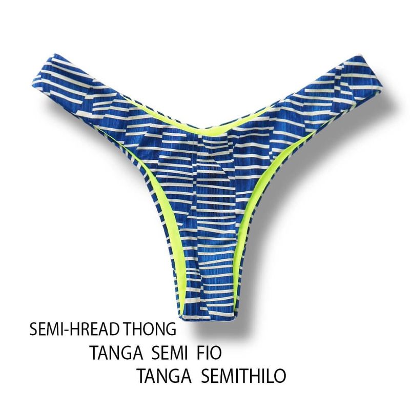 V-Style Bikini Bottom | Floripa Print | Eva Tanga | KiniBi