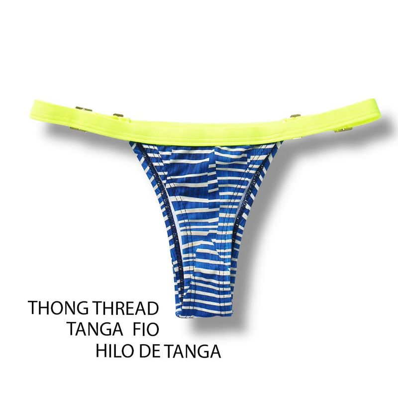 String Bikini Bottom | Floripa Print | Fany Tanga | KiniBi