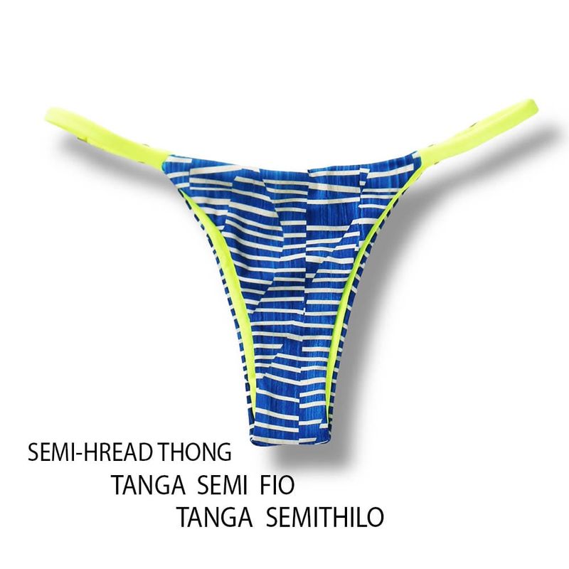 Adjustable Thin Strap Bikini Bottom | Floripa Print | Mia Tanga | KiniBi