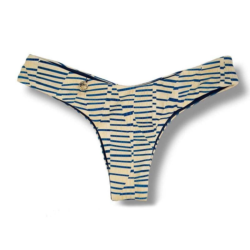 Tanga Froncé | Bikini Brésilien | Imprimé Mareia | Tanga Isa KiniBi