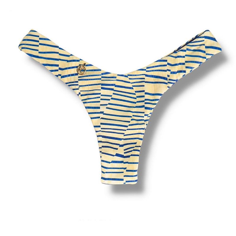 V-Cut Bikini Bottom | Brazilian Style | Mareia Print | Eva Bottom KiniBi