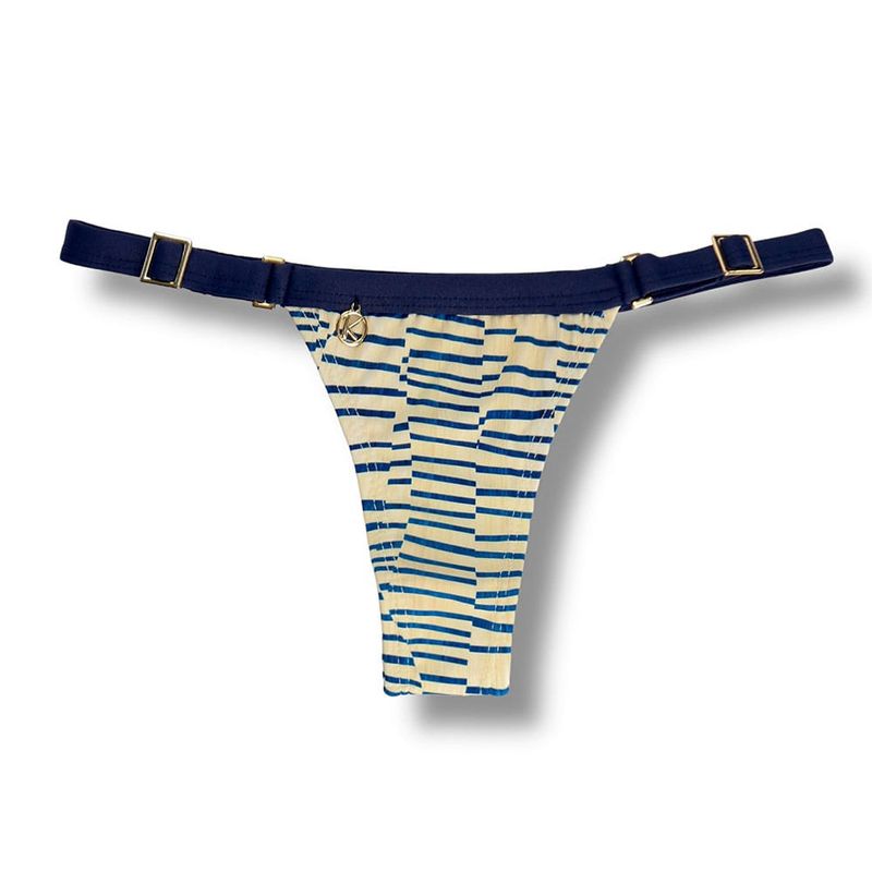 String Bikini Bottom | Brazilian Bikini | Mareia Print | Fany Tanga | KiniBi