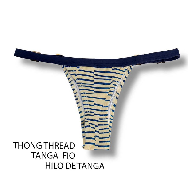 String Bikini Bottom | Mareia Print | Fany Tanga | KiniBi