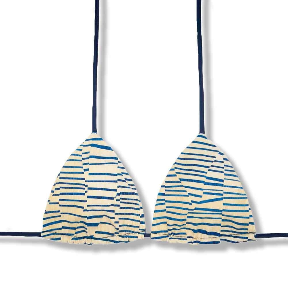 Lua Mareia Top | Reversible Blue Marine | Triangle with Padding