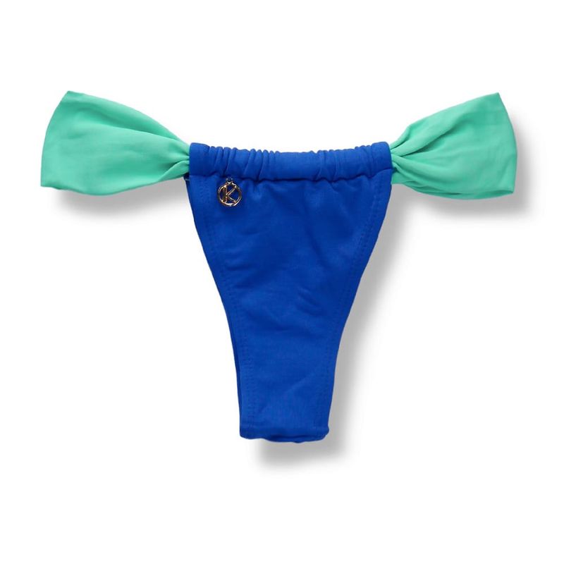 Slide Bikini Bottom | Brazilian Bikini | Cobalt Blue Print | Gali Bottom KiniBi