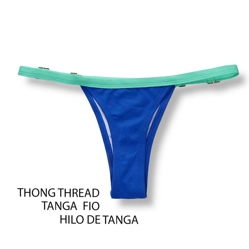 String Bikini Bottom | Cobalt Blue | Tanga Fany | KiniBi