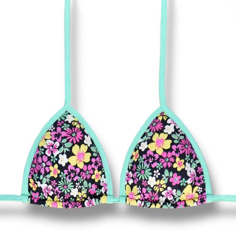 Slide Triangle Bikini Top | Brazilian Style | Bothanic Print | Mara Top KiniBi