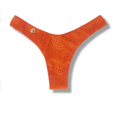 Tanga Estilo V | Biquíni Brasileiro | Estampa Croco Sunset | Tanga Eva KiniBi