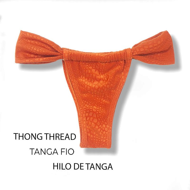 Slide Bikini Bottom | Croco Sunset Print | Gali Tanga | KiniBi