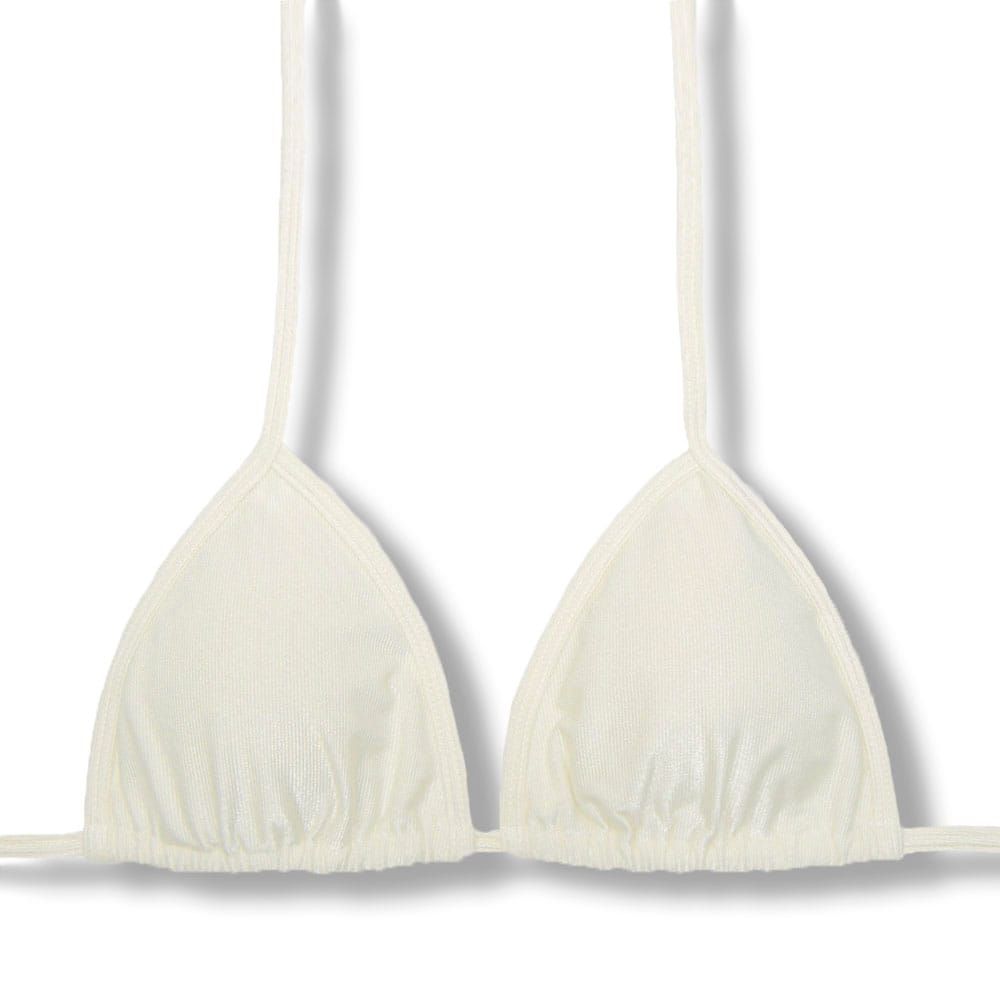 Slide Triangle Bikini Top | Brazilian Style | Pearl Print | Mara Top KiniBi