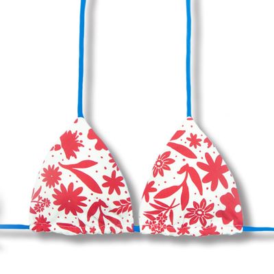 Lua Scarlet Top | Reversible Blue | Triangle with Padding