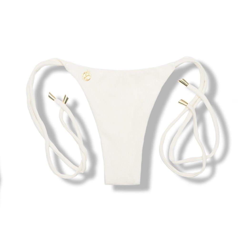 Thin Side Tie Bikini Bottom | Brazilian Bikini | Pearl Print | Cora Bottom KiniBi