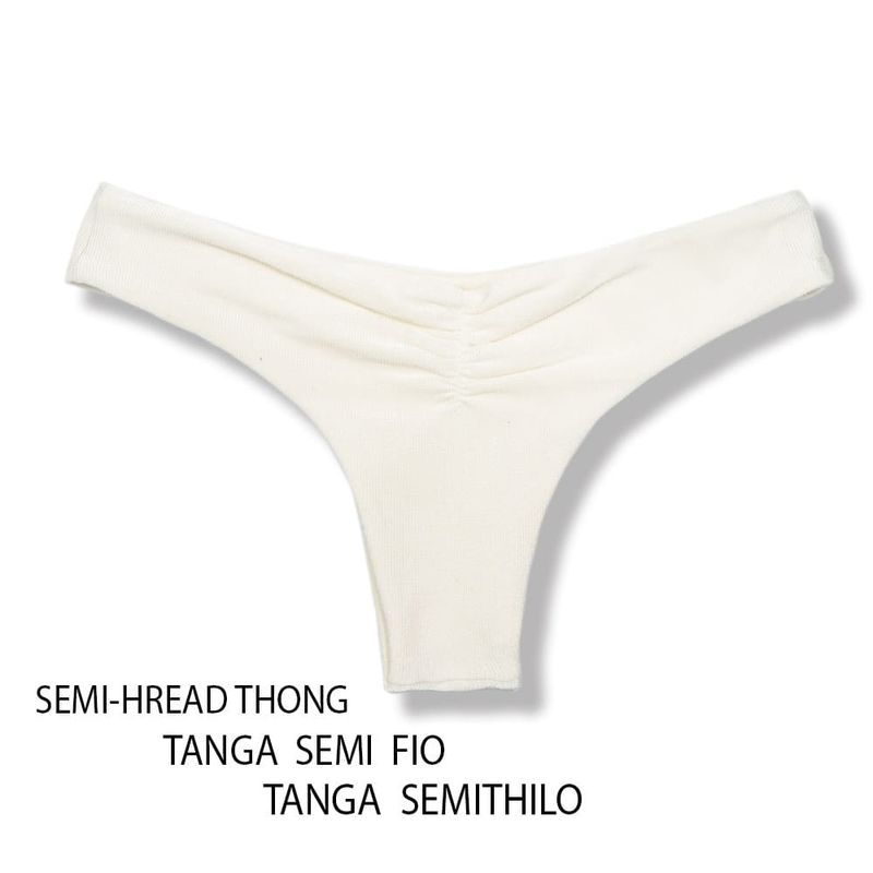 Ruched Bikini Bottom | Pearl | Isa Tanga | KiniBi