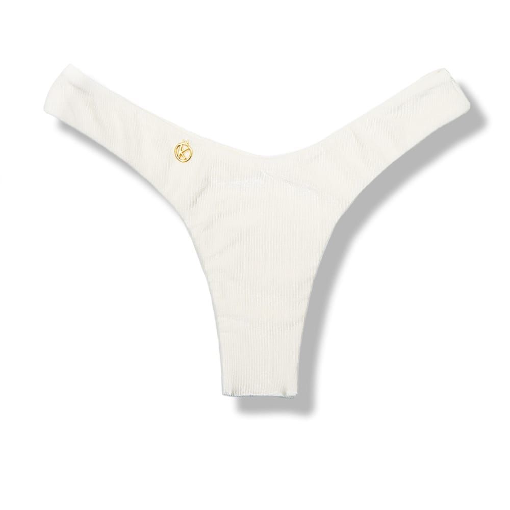 V-Cut Bikini Bottom | Brazilian Style | Pearl Print | Eva Bottom KiniBi