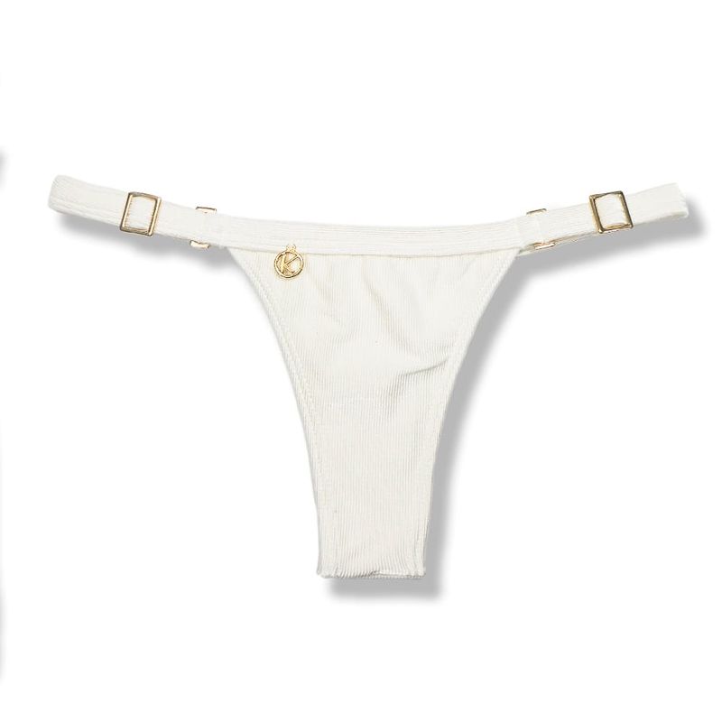 Tiny Thong Bikini Bottom | Brazilian Style | Pearl Print | Fany Bottom KiniBi