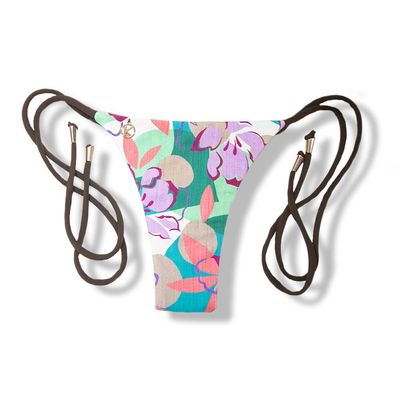Cora Lilac Thong | Reversible Brown | Thin Bow