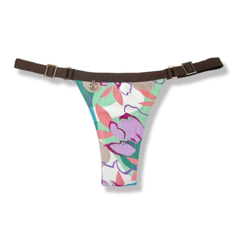 Fany Lilac Thong with Brown | Ribbon Mark