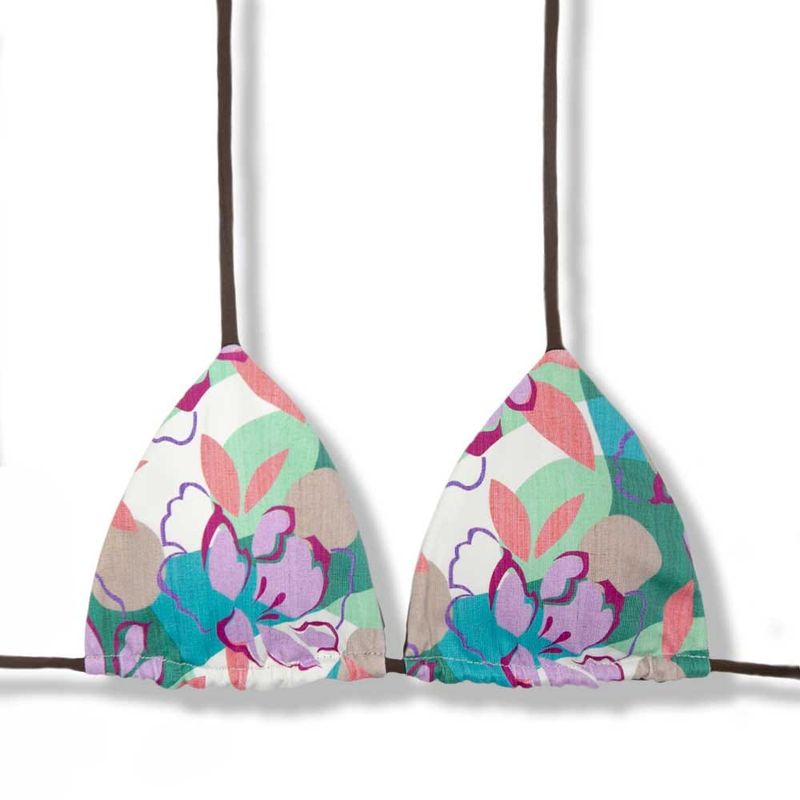 Lua Lilac Top | Reversible Brown | Triangle with Padding