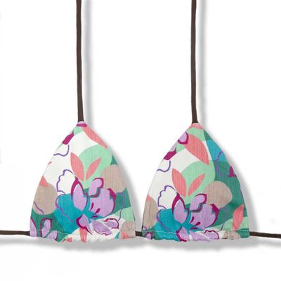 Lua Lilac Top | Reversible Brown | Triangle with Padding