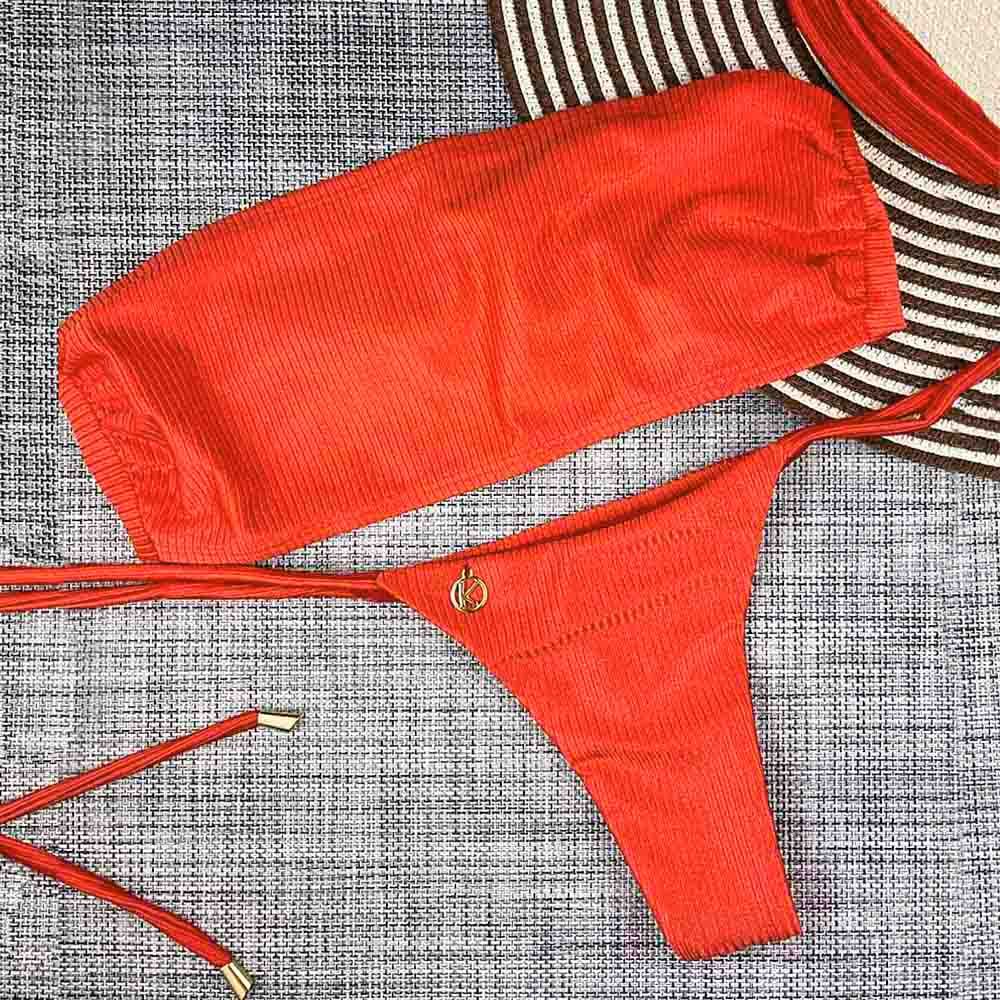 Rubi Bikini Set | Top Bandeau + Cora Thong