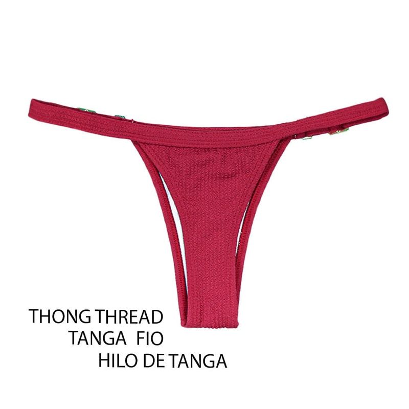 String Bikini Bottom | Zinia Print | Fany Tanga | KiniBi