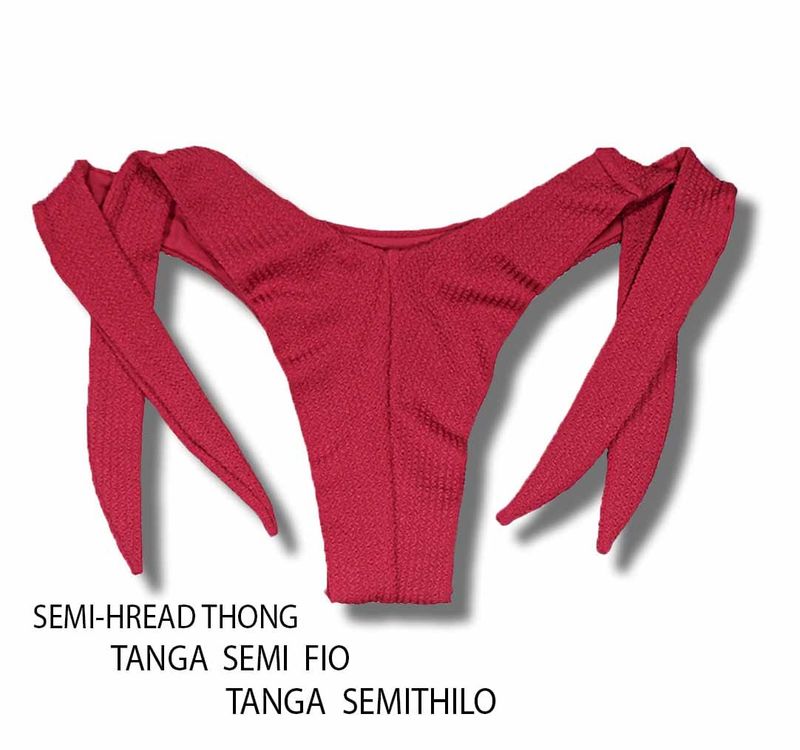 Wide Side Bikini Bottom | Zinia Print | Double String | Mora Tanga | KiniBi