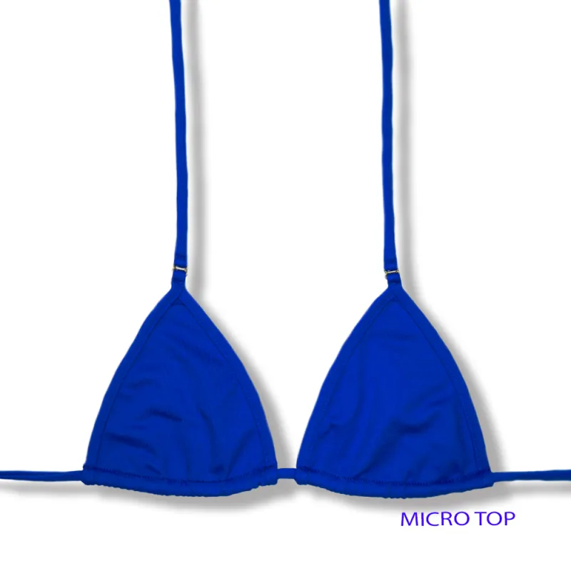 Mila Cobalt Blue Top | Micro Triangle Top