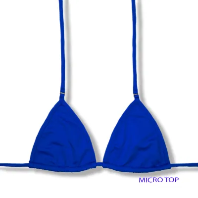 Mila Cobalt Blue Top | Micro Triangle Top