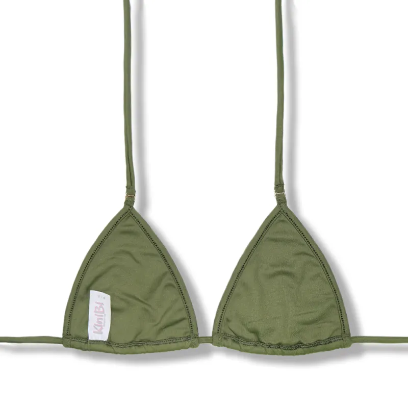 Micro Triangle Top | Olive | Mila Top | KiniBi