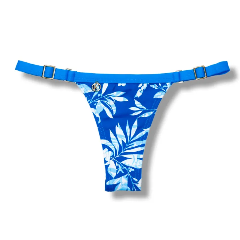 Fany Iris Bikini Bottom | Printed Bikini | Brazilian Thong | Strap Bikini Bottom