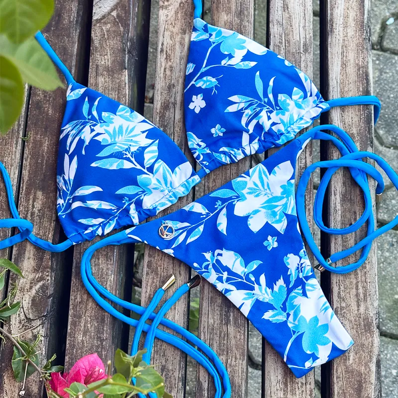 Iris Bikini Set | Lua Top + Cora Bikini Bottom | Reversible