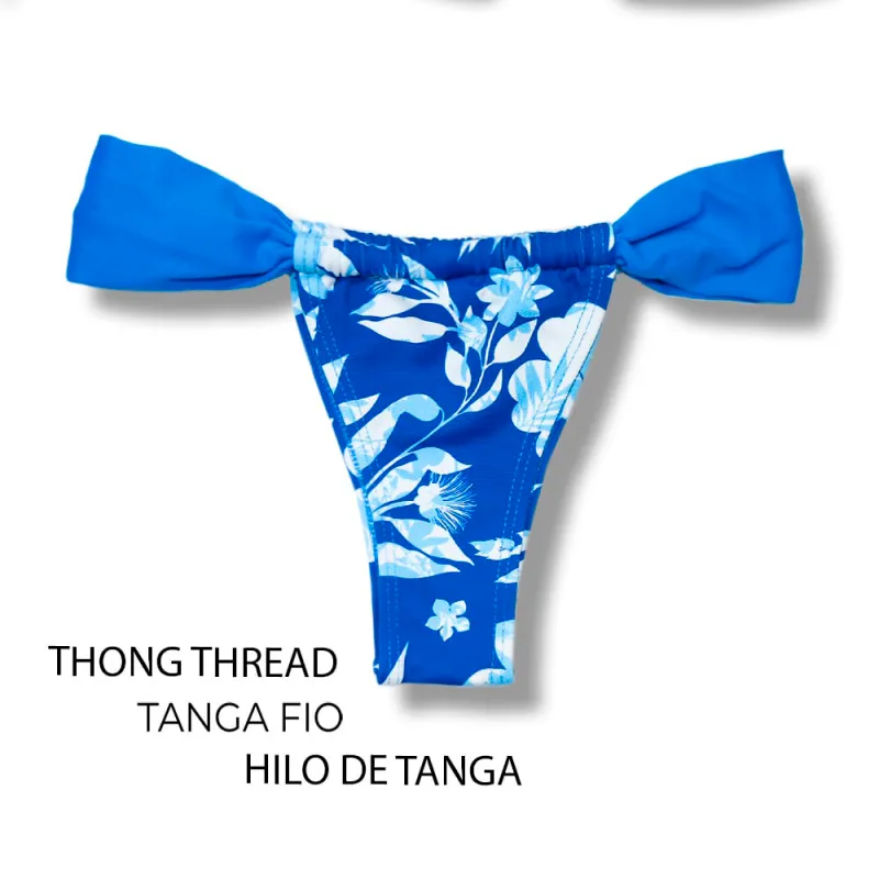 Iris Bikini Set | Bandeau Top + Gali Bikini Bottom | Sliding Bikini Bottom